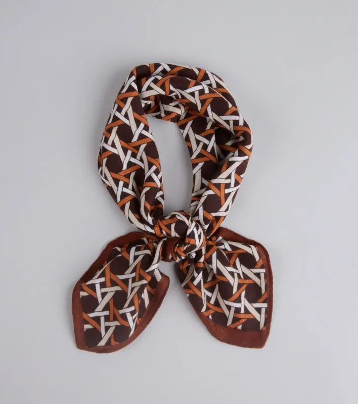 Cross The Line Printed Knit Scarf sold by Windsor