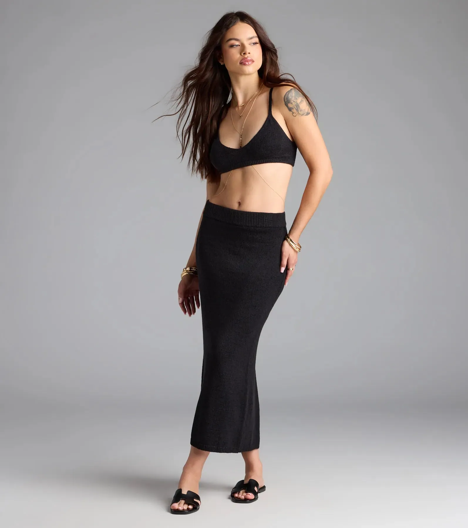 In My Feels High-Rise Midi Skirt sold by Windsor product image thumbnail 2