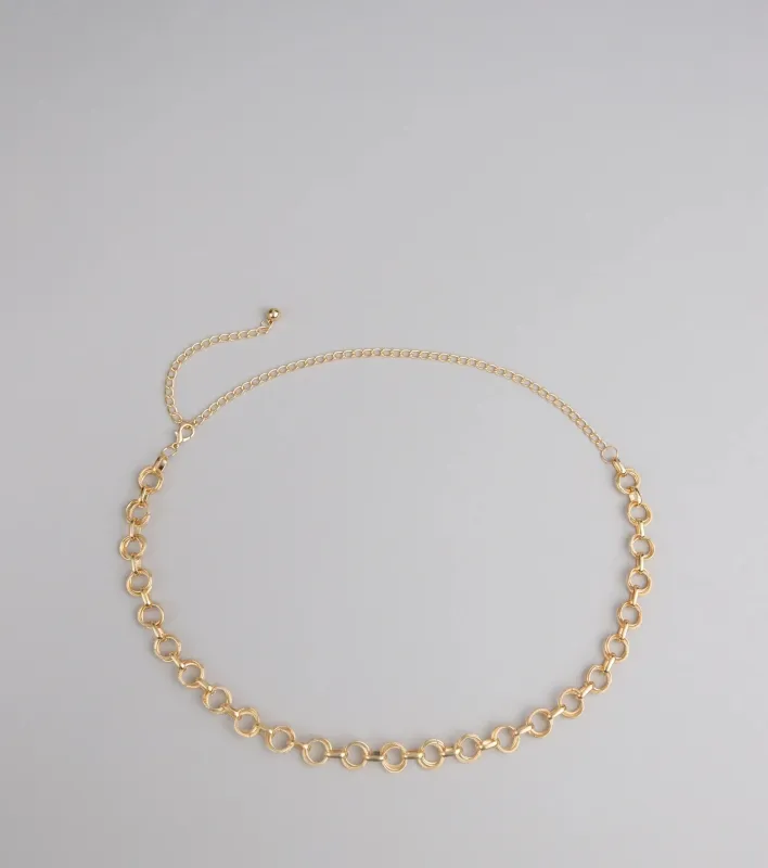 Linked Up Ring Chain Belt sold by Windsor