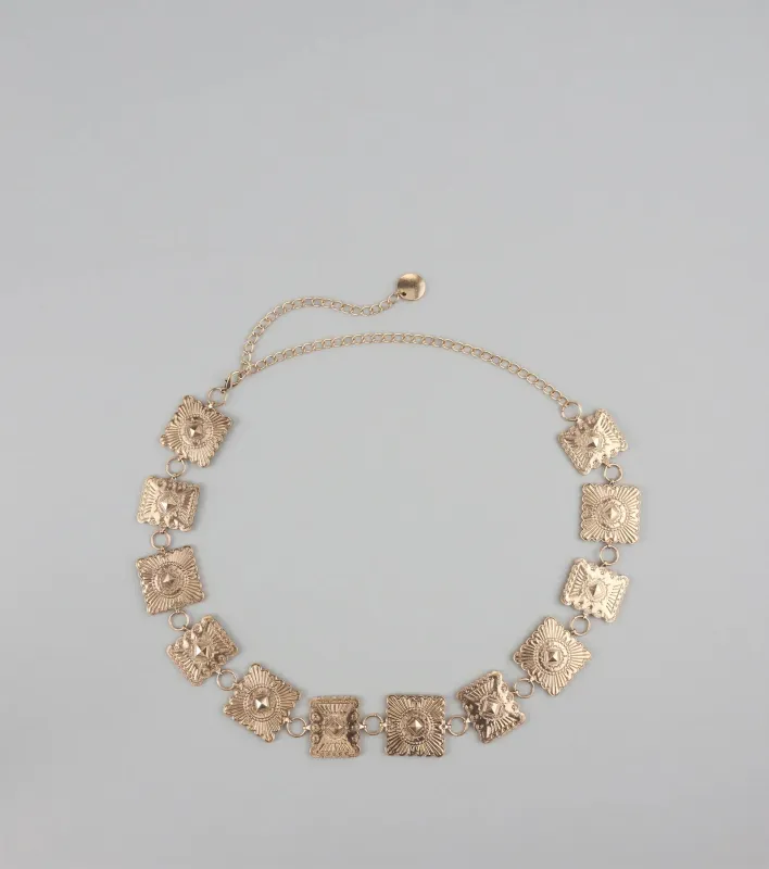 Stand Out At Sundown Concho Chain Belt sold by Windsor