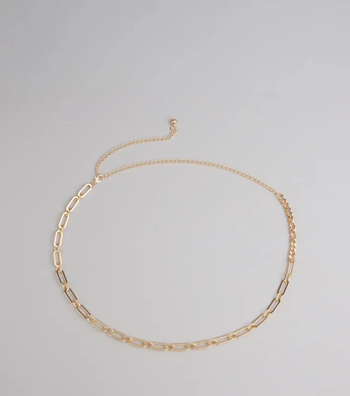 Hold It Together Paper Clip Chain Belt sold by Windsor