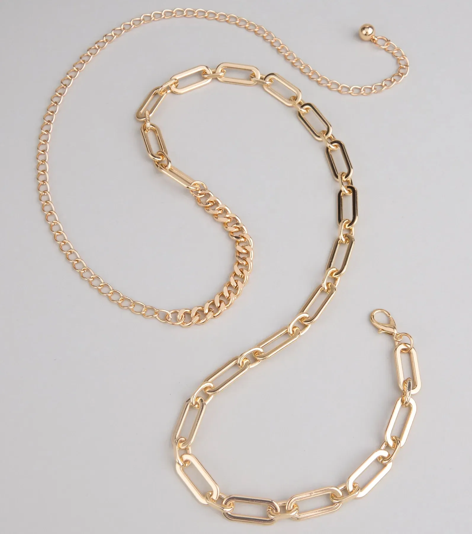 Hold It Together Paper Clip Chain Belt sold by Windsor product image thumbnail 2