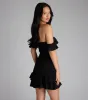 Definition Of Cute Off-The-Shoulder Mini Dress sold by Windsor
