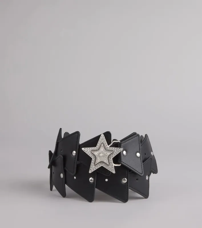 Star On The Rise Buckle Belt sold by Windsor