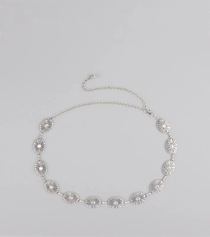 Glam Roots Rhinestone Concho Belt sold by Windsor