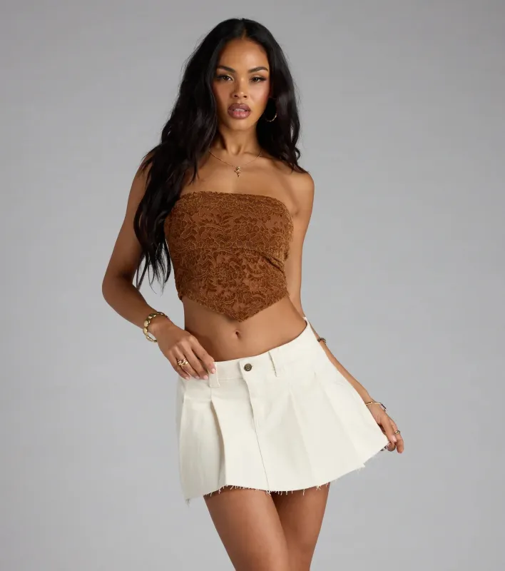 Be The Vibe Strapless Crop Top sold by Windsor