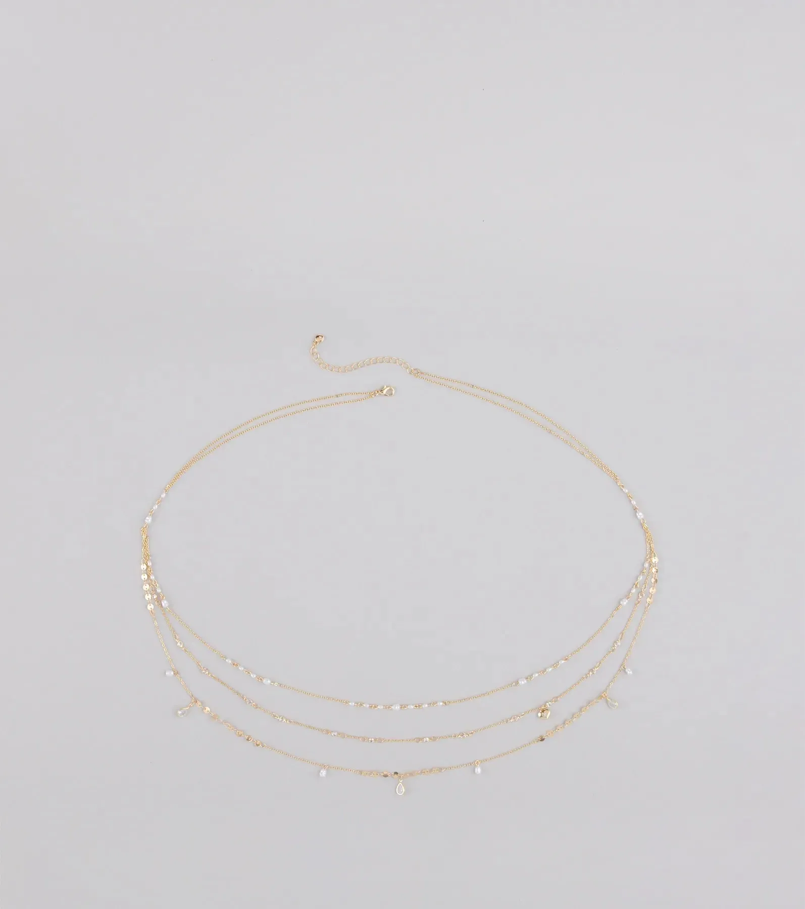 Casual Glamour Faux Pearl Belly Chain sold by Windsor