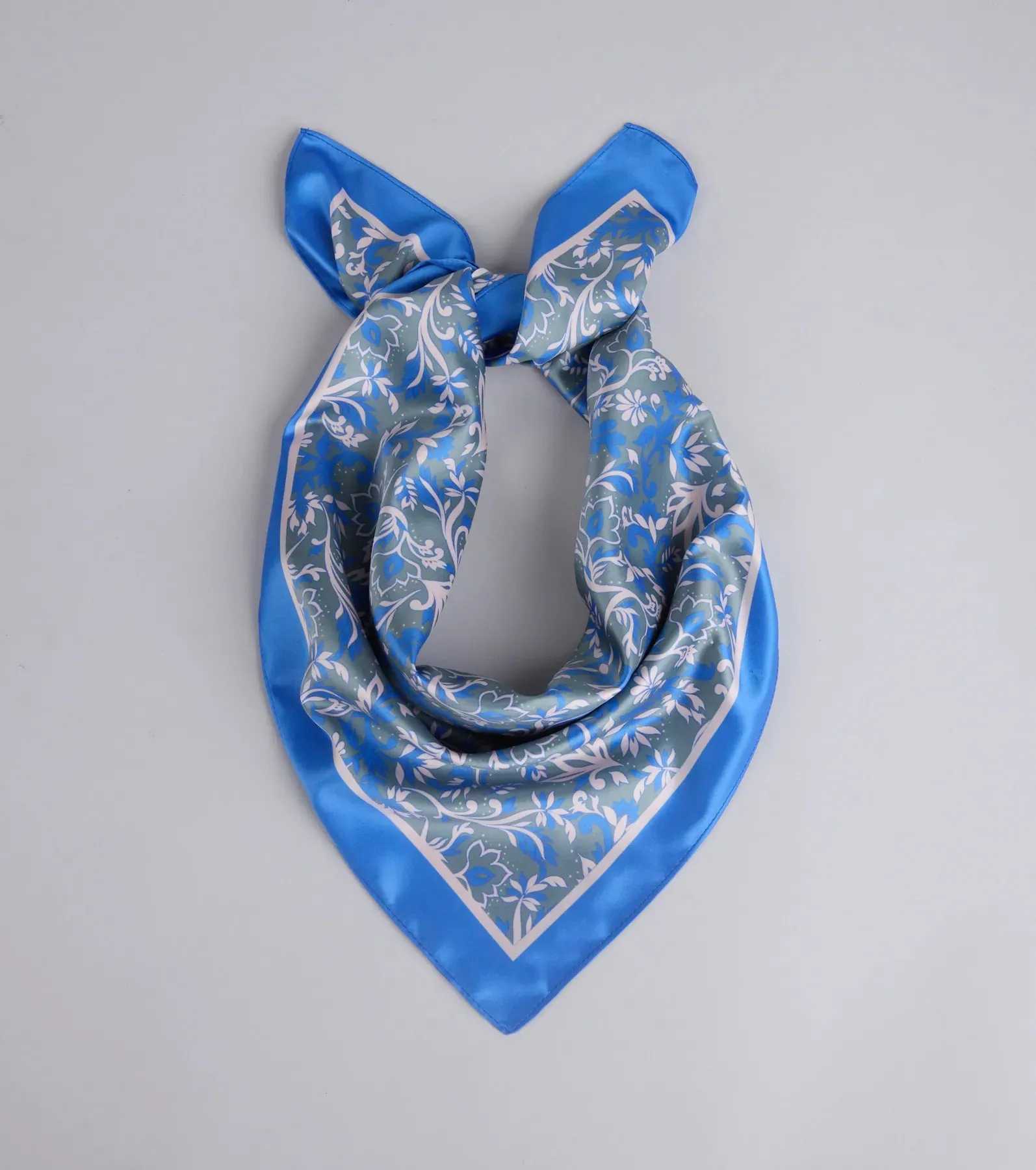 Cause A Stir Floral Satin Scarf sold by Windsor
