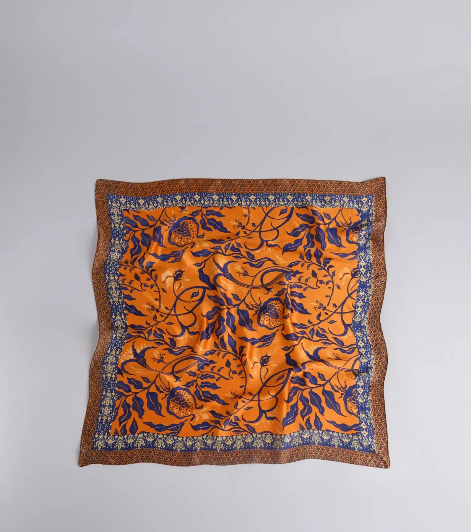 Boho Chic Floral Satin Scarf sold by Windsor product image thumbnail 2