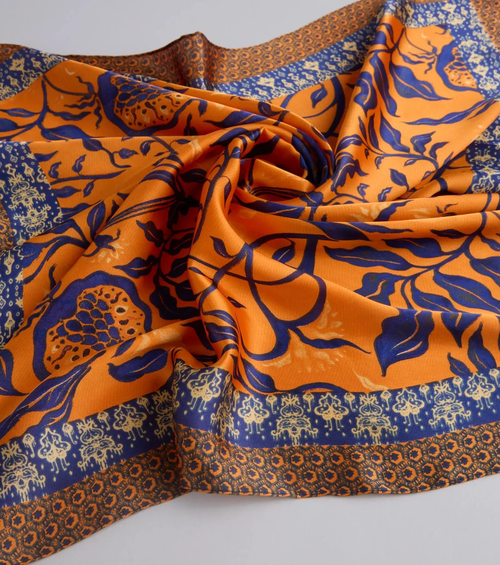 Boho Chic Floral Satin Scarf sold by Windsor product image thumbnail 3