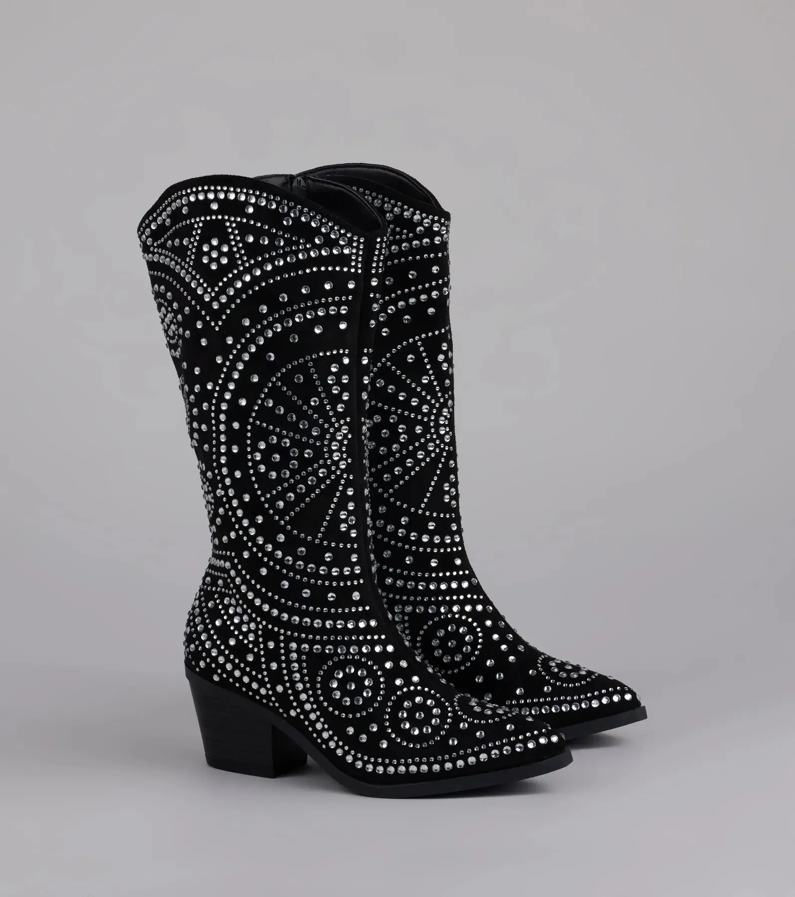 Glam Strut Rhinestone Cowboy Boots sold by Windsor