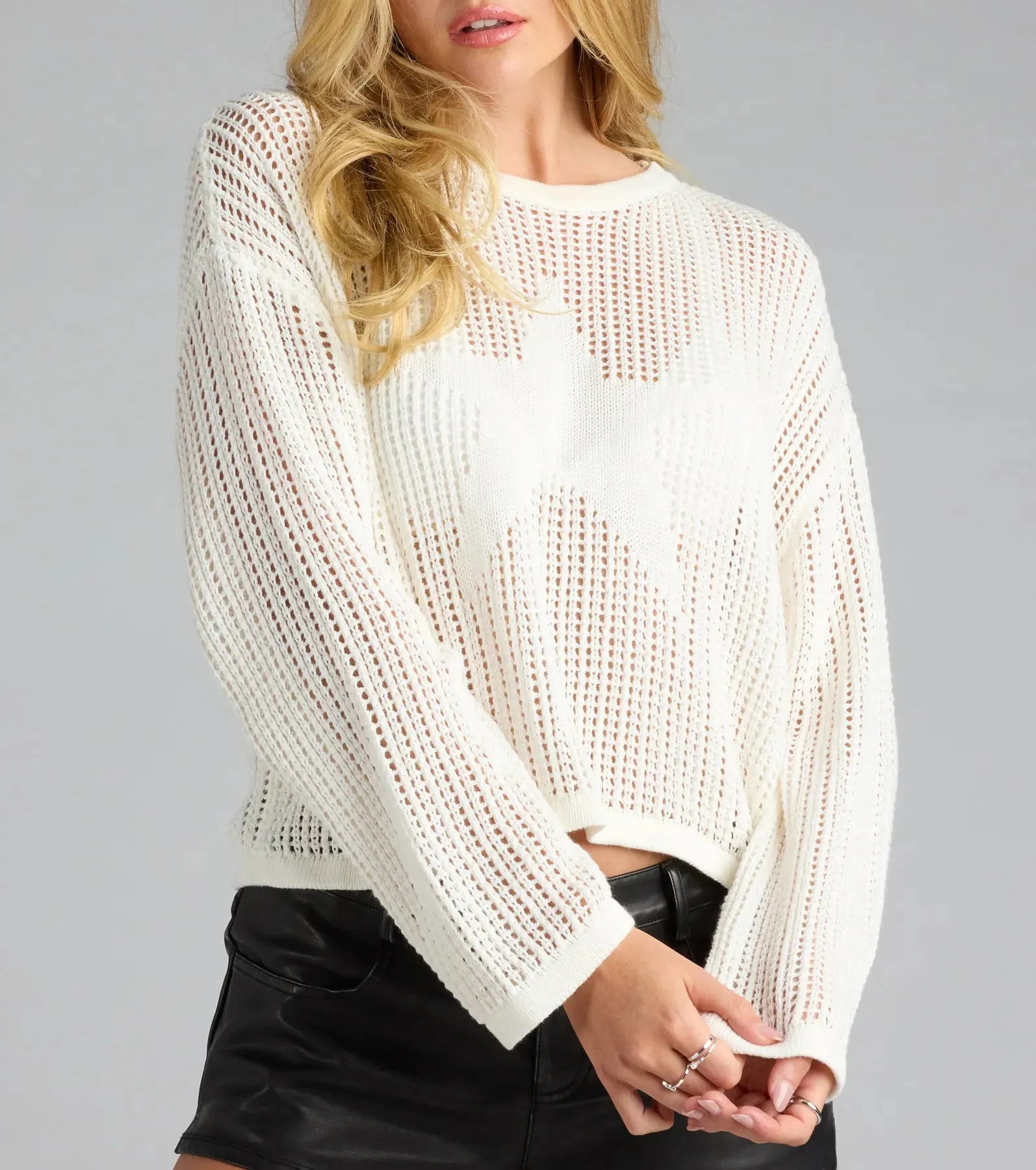 Star Of The Show Crochet Sweater sold by Windsor product image thumbnail 4