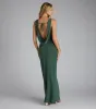 Little Bit Of Drama Low Back Maxi Dress sold by Windsor