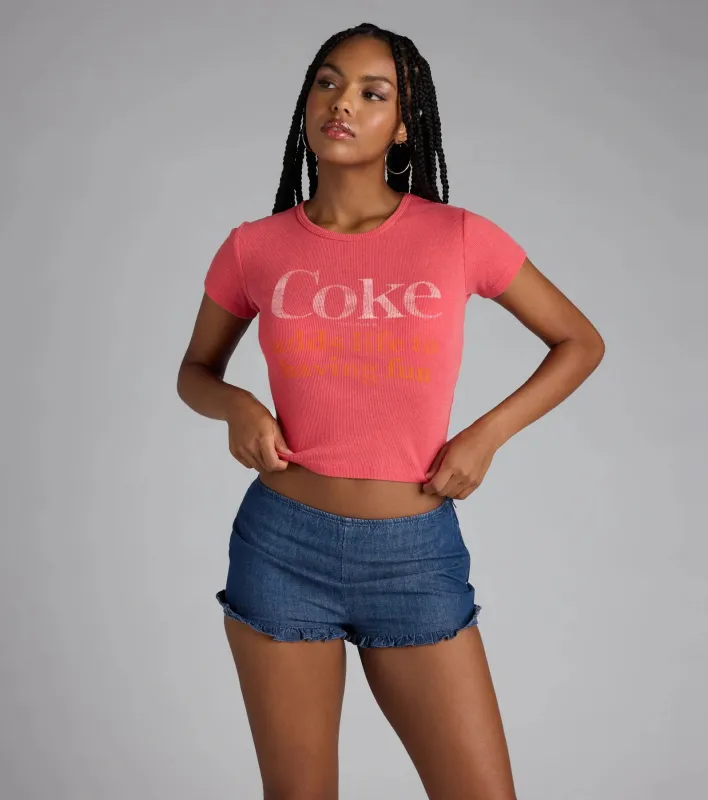 Coke ® Graphic Crop Tee sold by Windsor
