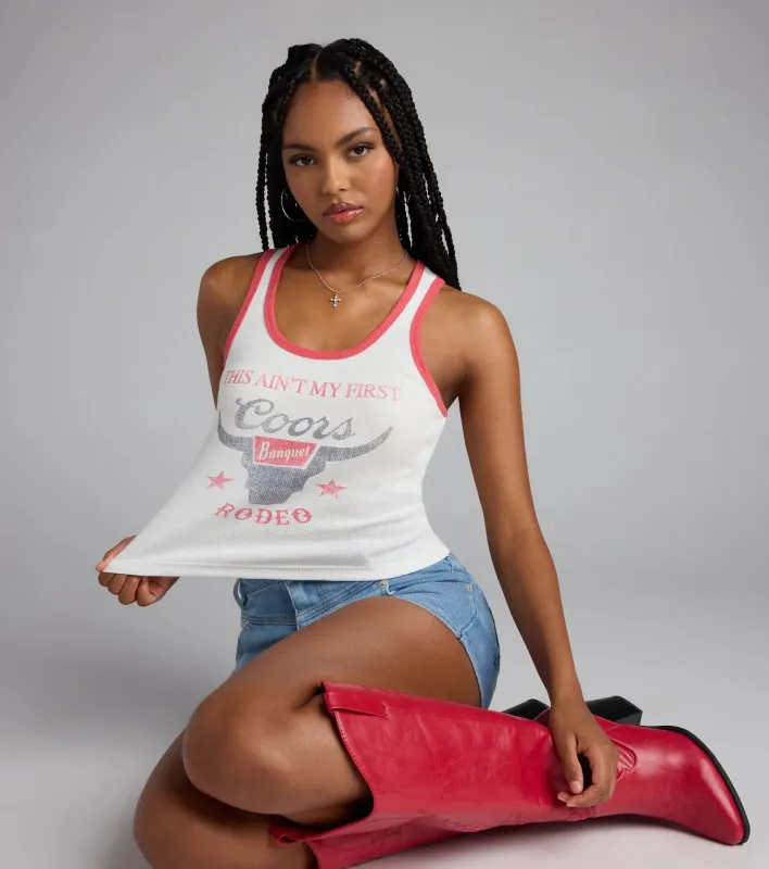 Coors ® This Ain't My First Rodeo Graphic Tank Top sold by Windsor