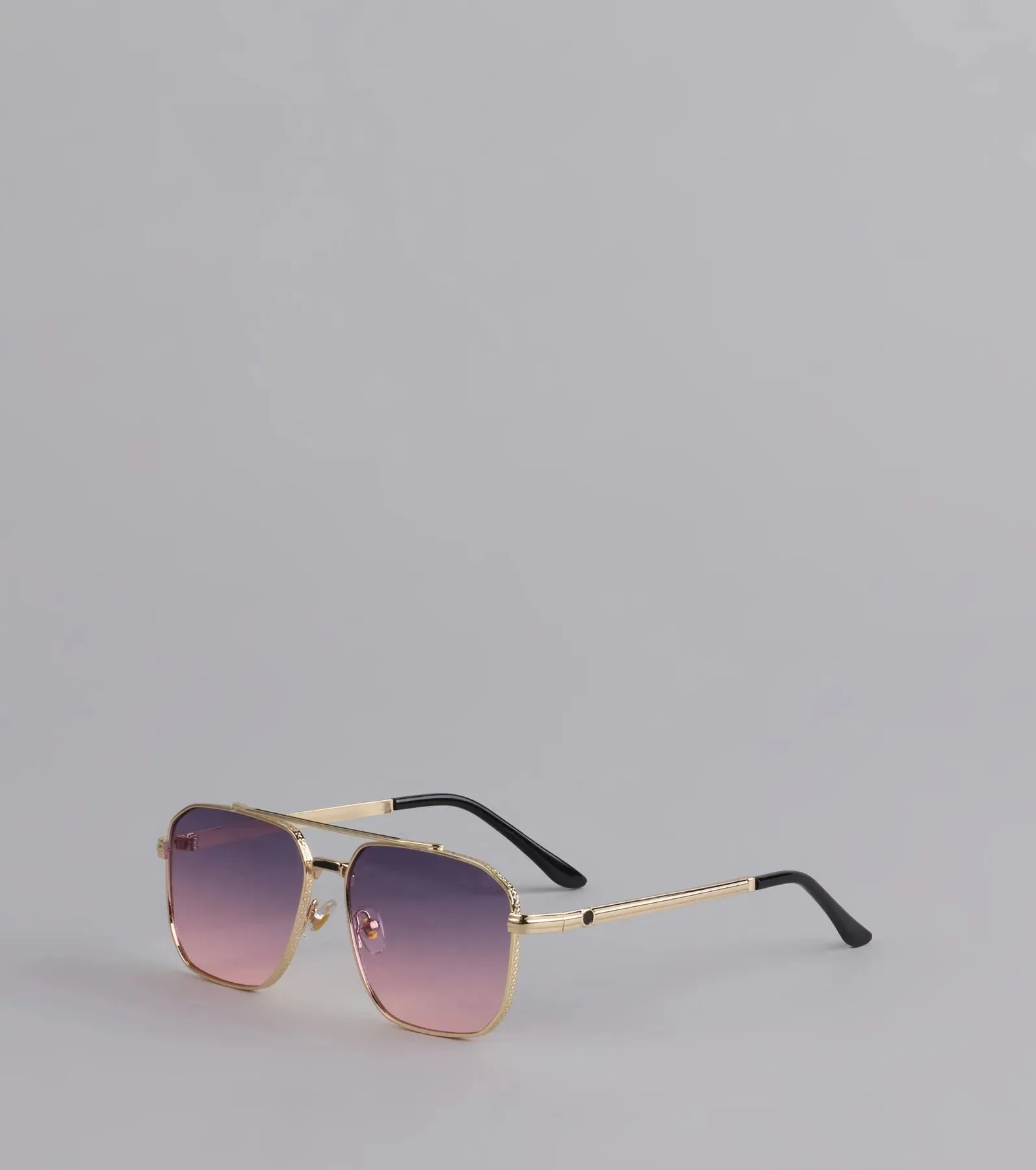 Sunset Drip Retro Aviator Sunglasses sold by Windsor product image thumbnail 2