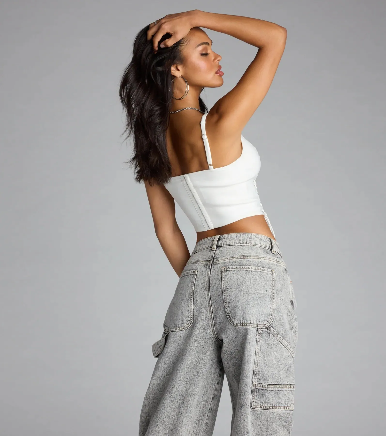 Secret Ties Lace-Up Corset Top sold by Windsor product image thumbnail 2