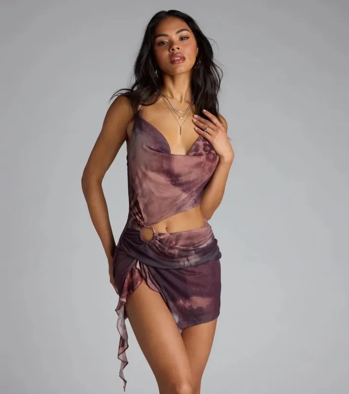 Wild Intentions Cutout Mesh Mini Dress sold by Windsor