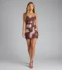 Vibe Check Approved Abstract Print Mini Dress sold by Windsor