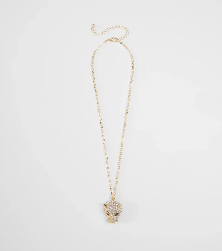 Totally Wild Rhinestone Animal Charm Necklace sold by Windsor