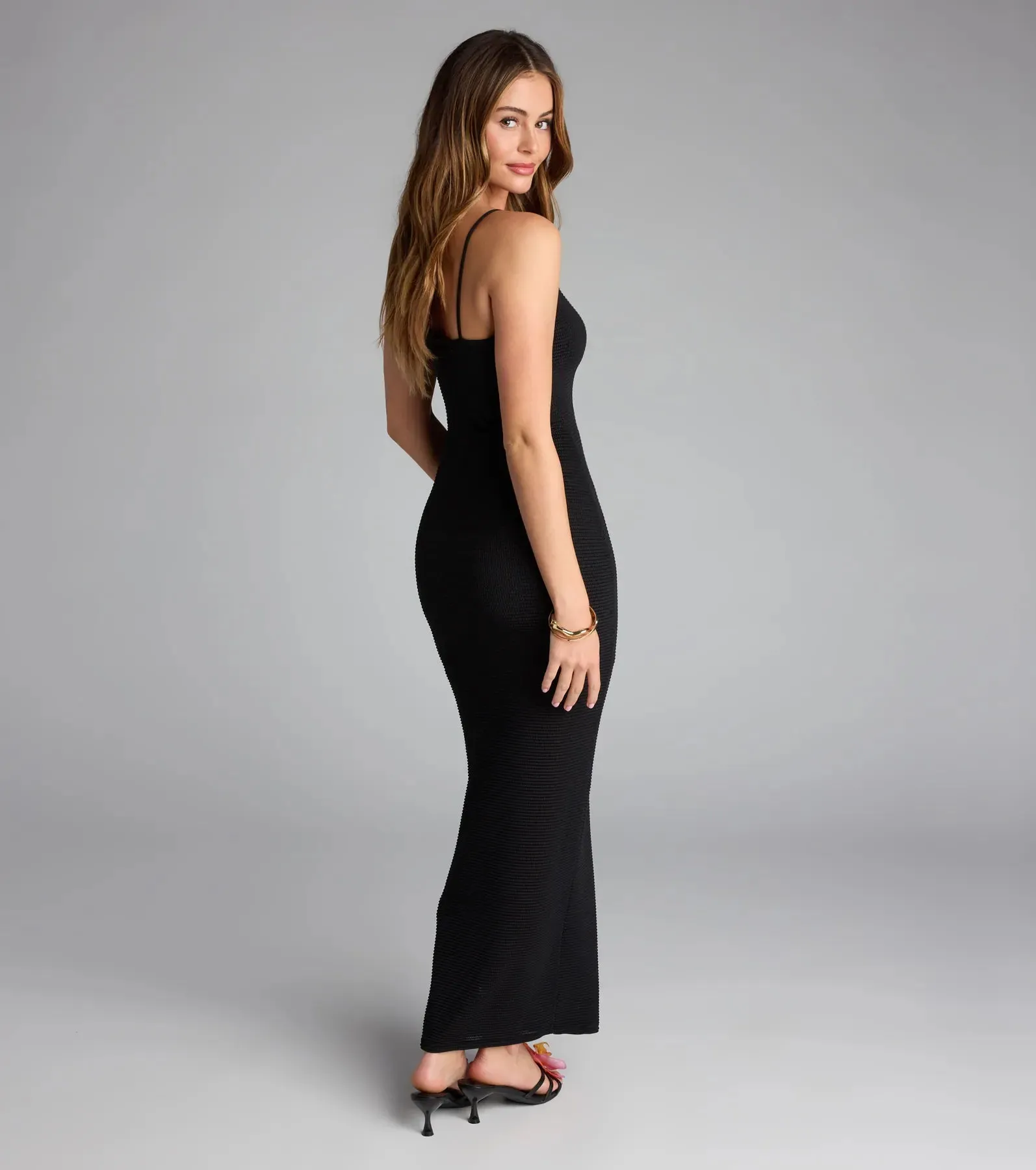 Serving Curves Keyhole Maxi Dress sold by Windsor product image thumbnail 2