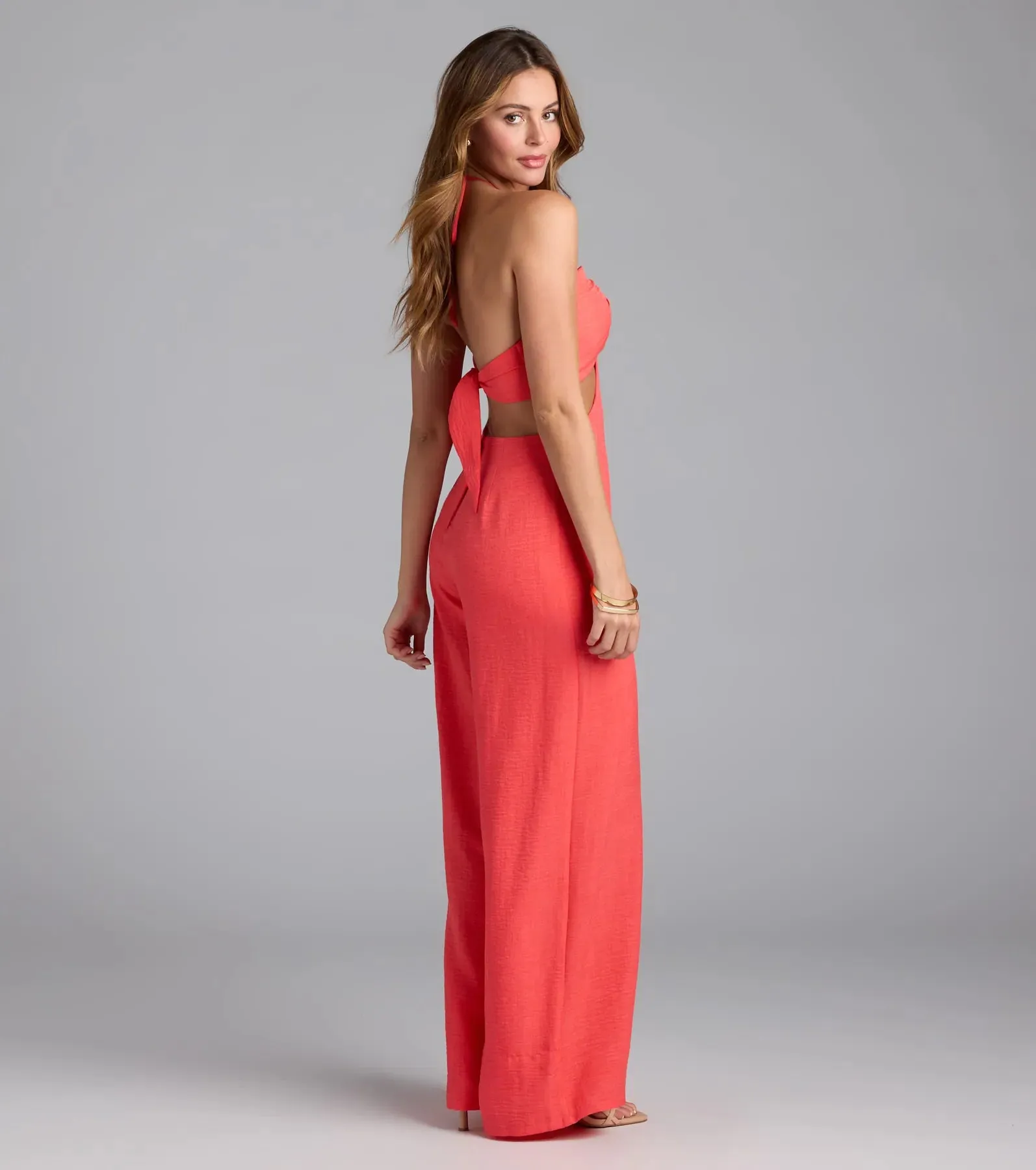 Cut to the Chase Halter Jumpsuit sold by Windsor product image thumbnail 2
