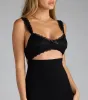 Flirt Mode Activated Cutout Lace Midi Dress sold by Windsor
