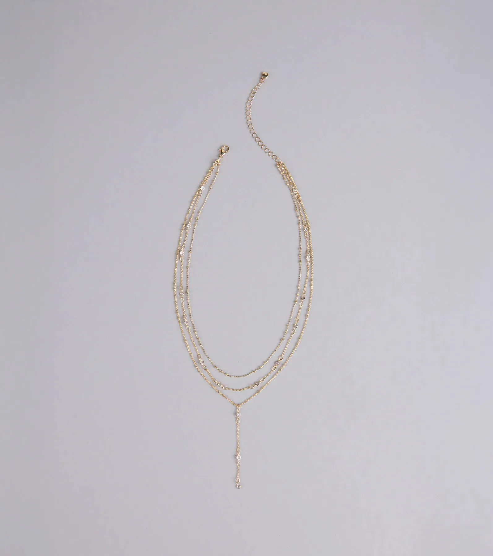 Best Version Rhinestone Layered Necklace sold by Windsor