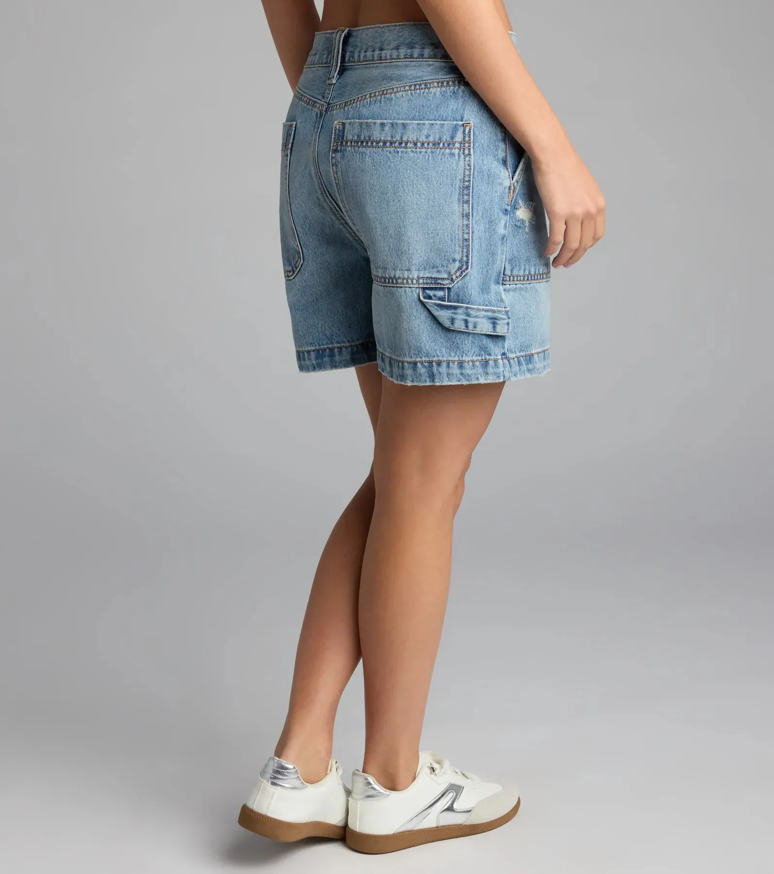 No Plans Just Vibes Denim Shorts sold by Windsor product image thumbnail 2