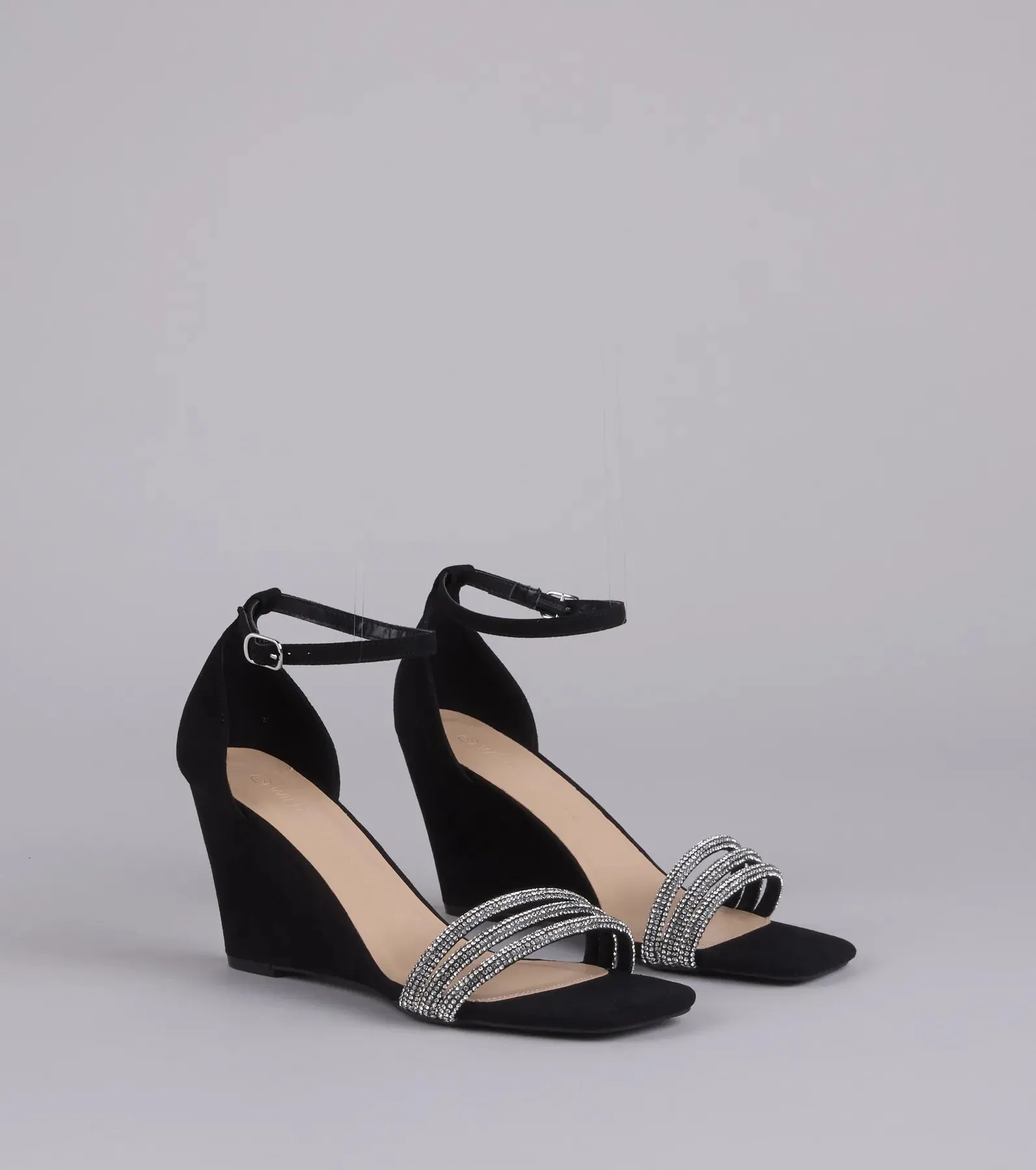 Pretty Little Sparkle Rhinestone Wedge Heels sold by Windsor