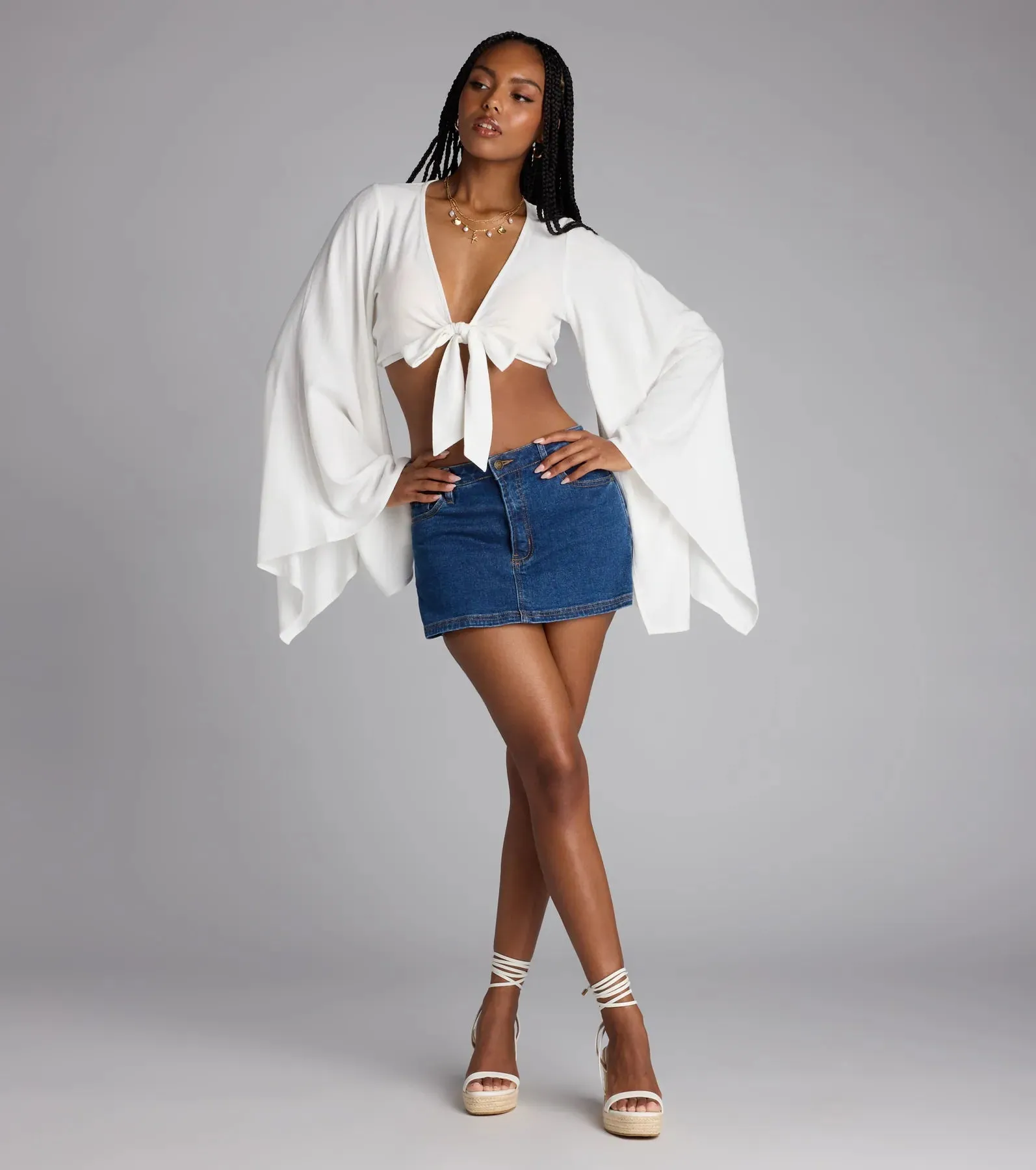 Meet For Golden Hour Tie-Front Top sold by Windsor product image thumbnail 3