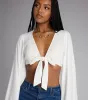 Meet For Golden Hour Tie-Front Top sold by Windsor