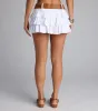 Too Cute To Catch Belted Ruffle Skort sold by Windsor