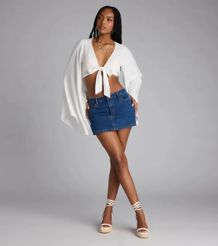 Mini Mood Activated Denim Skort sold by Windsor