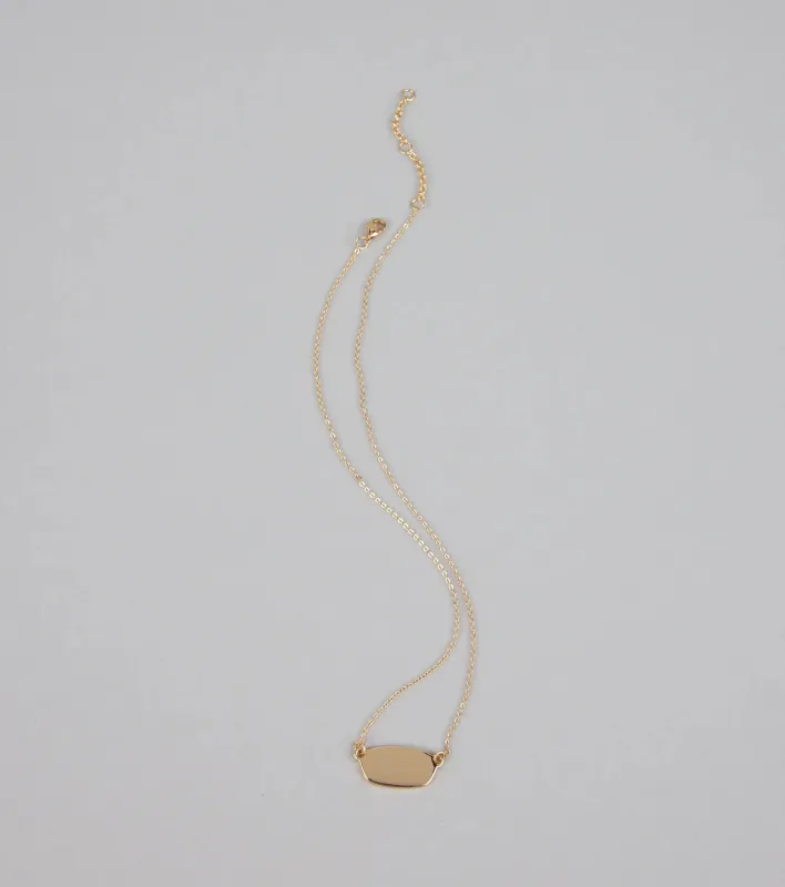 Minimal Mood Dainty Pendant Chain Necklace sold by Windsor