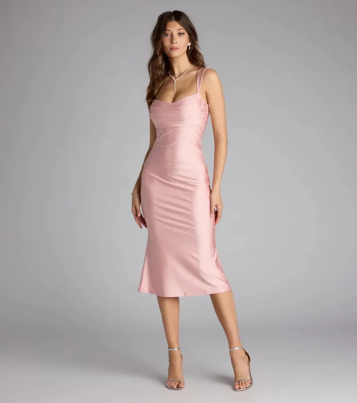 Sweet Talk Cutout Midi Dress sold by Windsor