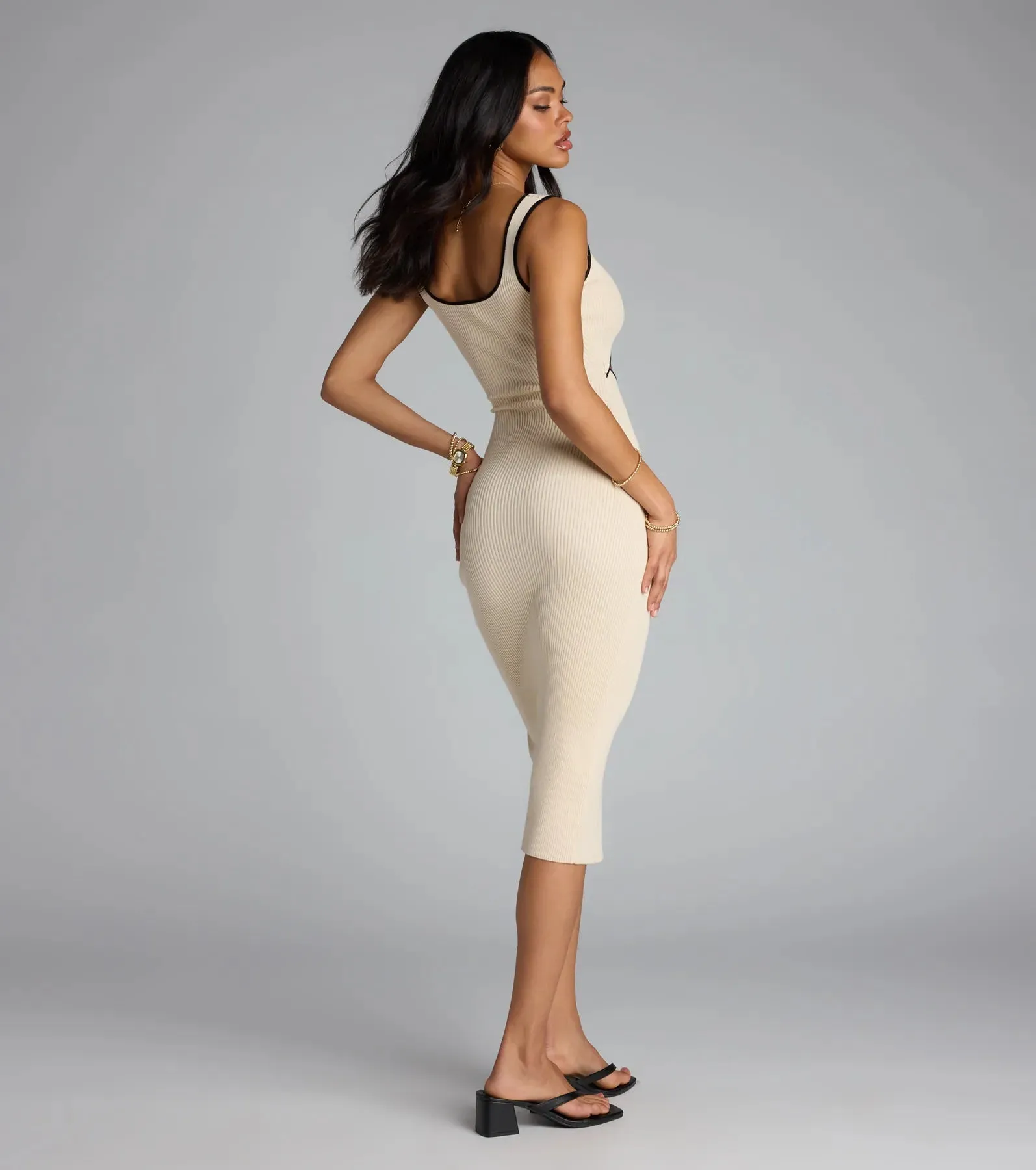 Cut It Out Babe Midi Dress sold by Windsor product image thumbnail 2