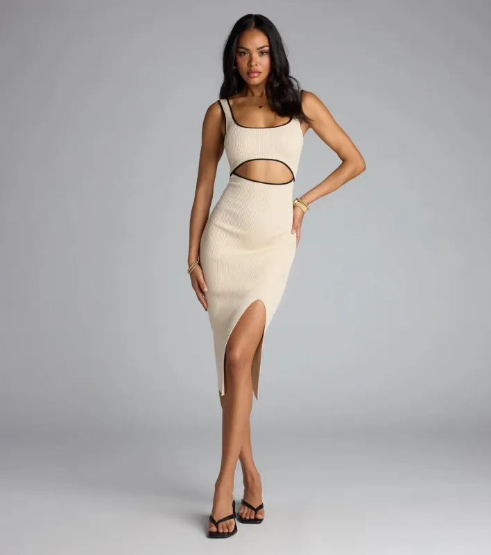 Cut It Out Babe Midi Dress sold by Windsor