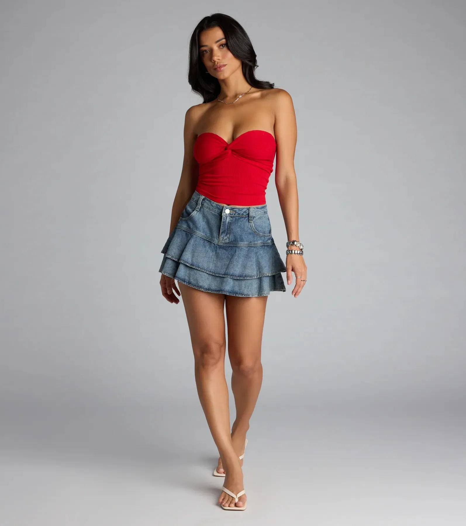 More To Come Twist Tube Crop Top sold by Windsor product image thumbnail 3