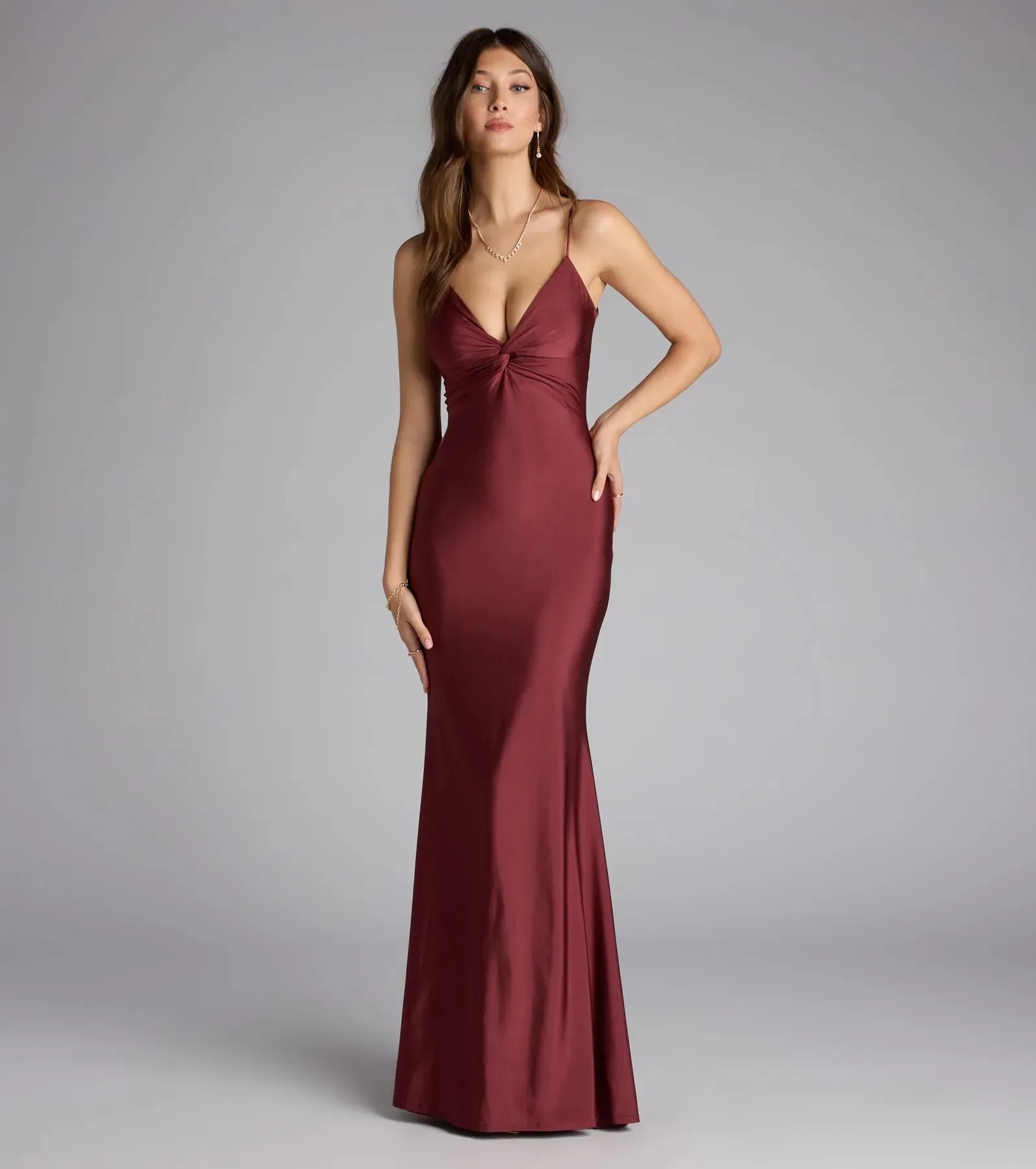 Scarlet Strappy Back Mermaid Formal Dress sold by Windsor