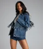 Fringe Benefits Oversized Denim Jacket sold by Windsor
