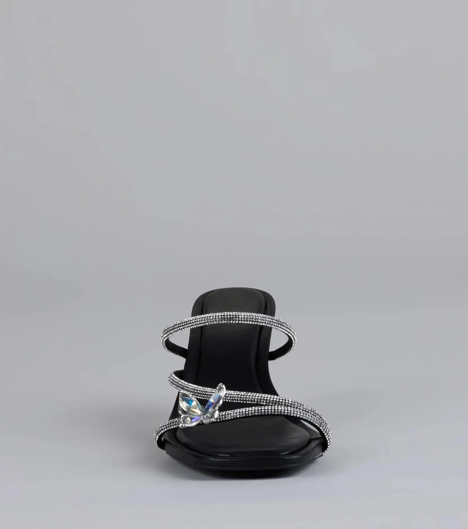 Winged Whispers Butterfly Rhinestone Mules sold by Windsor product image thumbnail 3