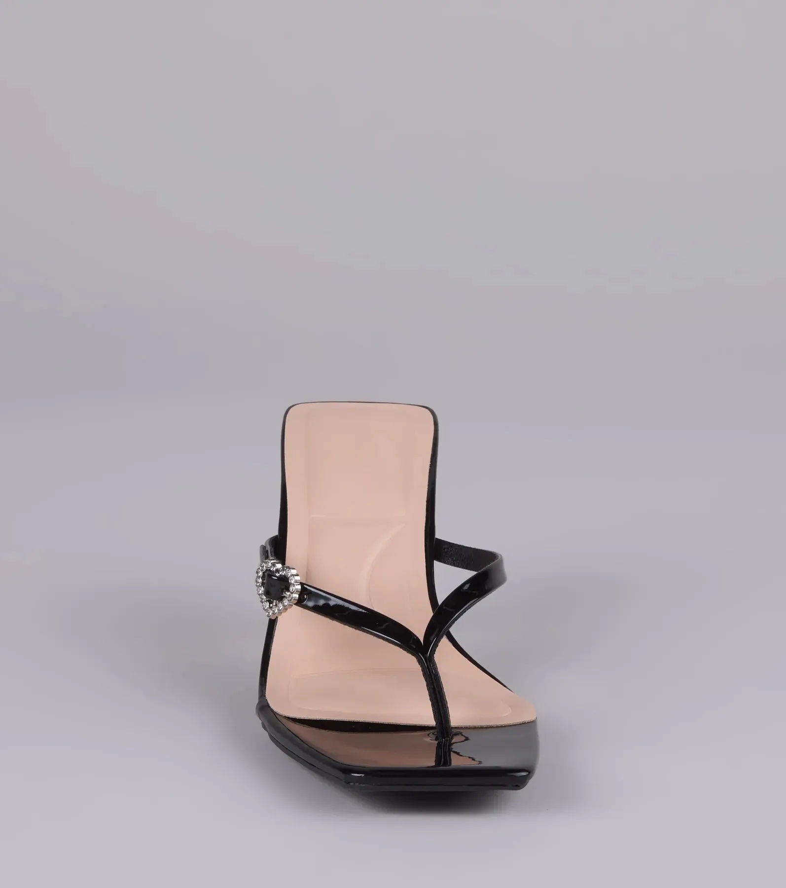 Love Story Era Heart Rhinestone Thong Heels sold by Windsor product image thumbnail 3