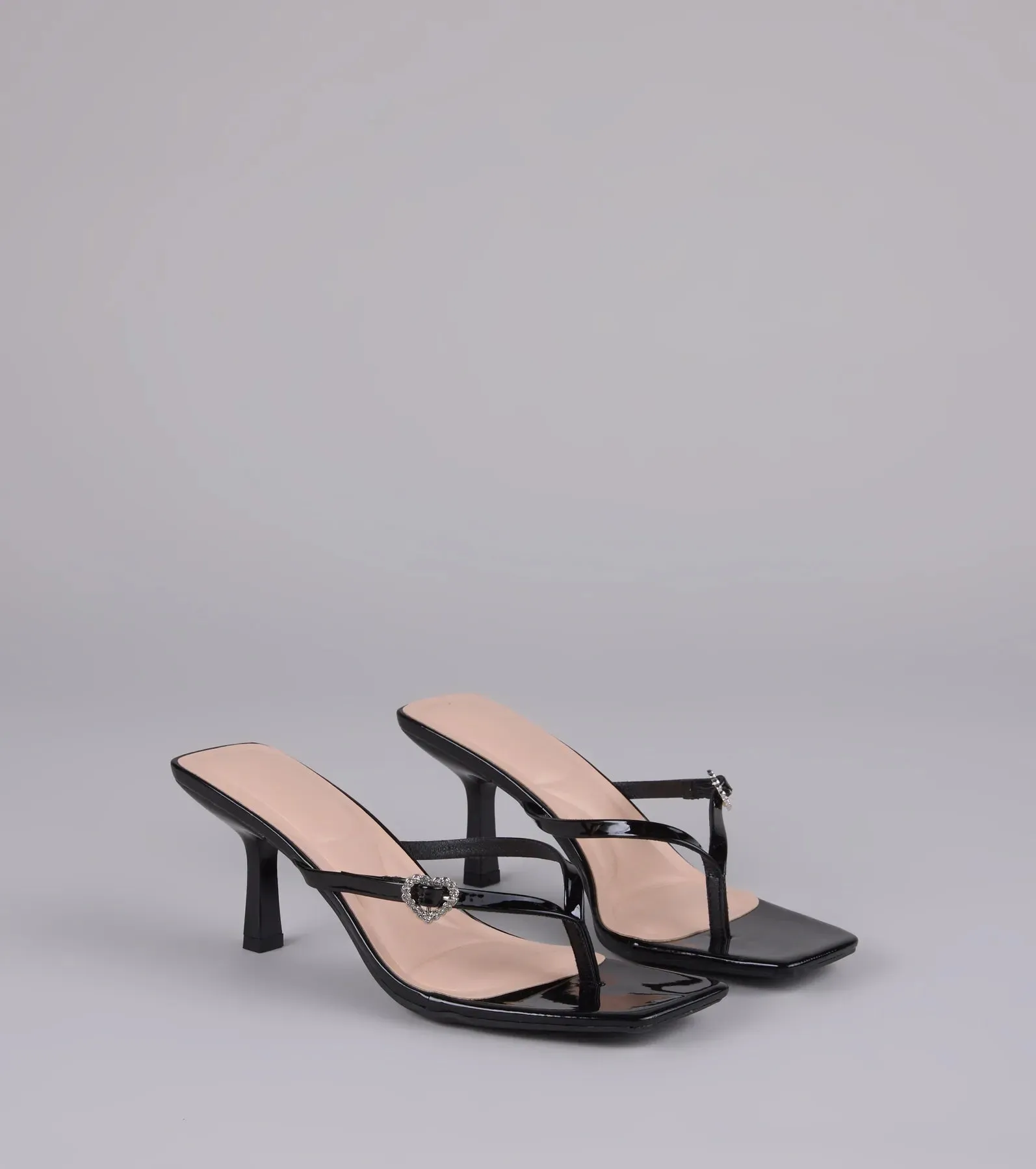 Love Story Era Heart Rhinestone Thong Heels sold by Windsor