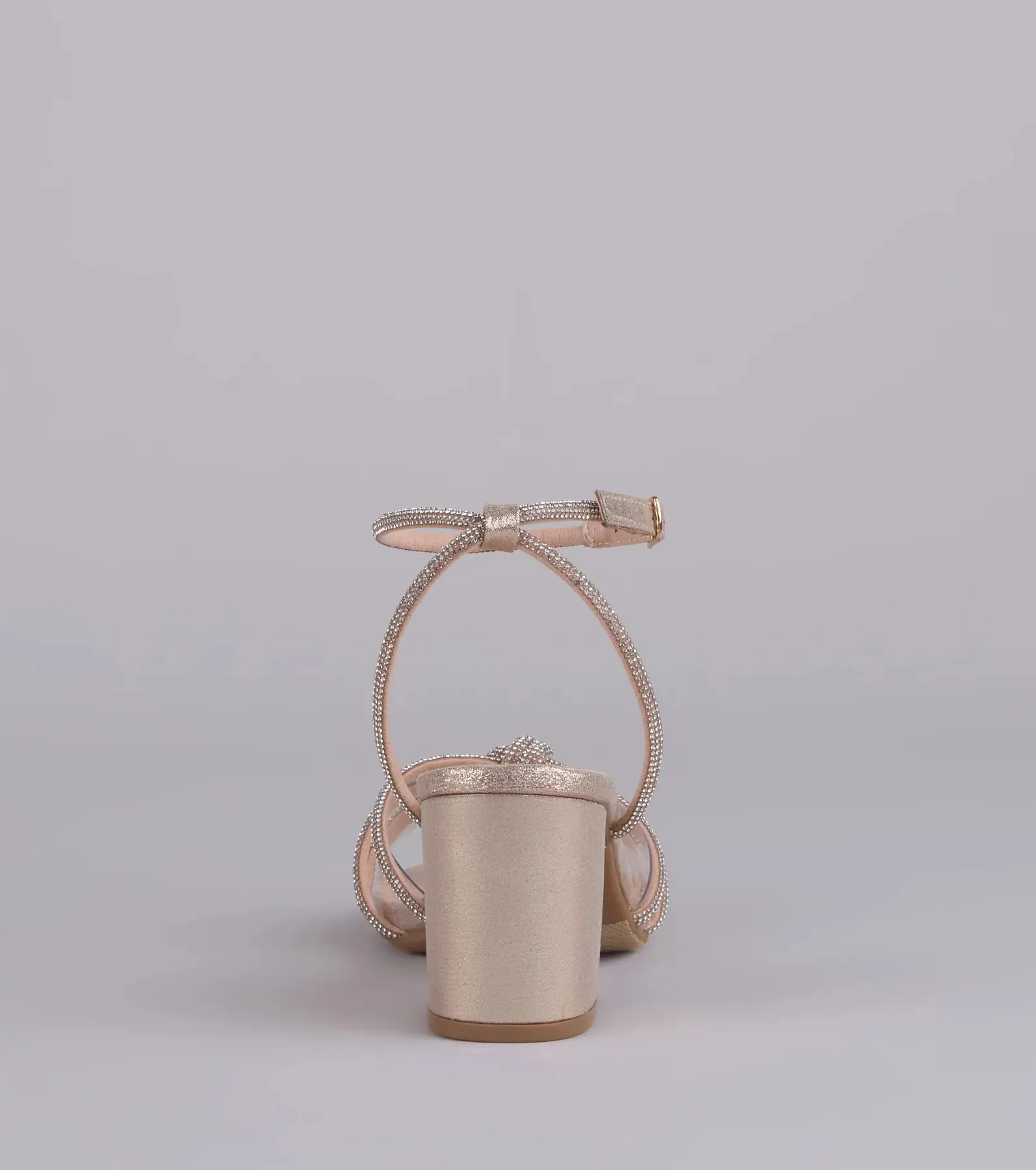 Sparkle Mode Rhinestone Strappy Glitter Block Heels sold by Windsor product image thumbnail 4