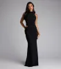 Katherine Mock Neck Cutout Mermaid Formal Dress sold by Windsor