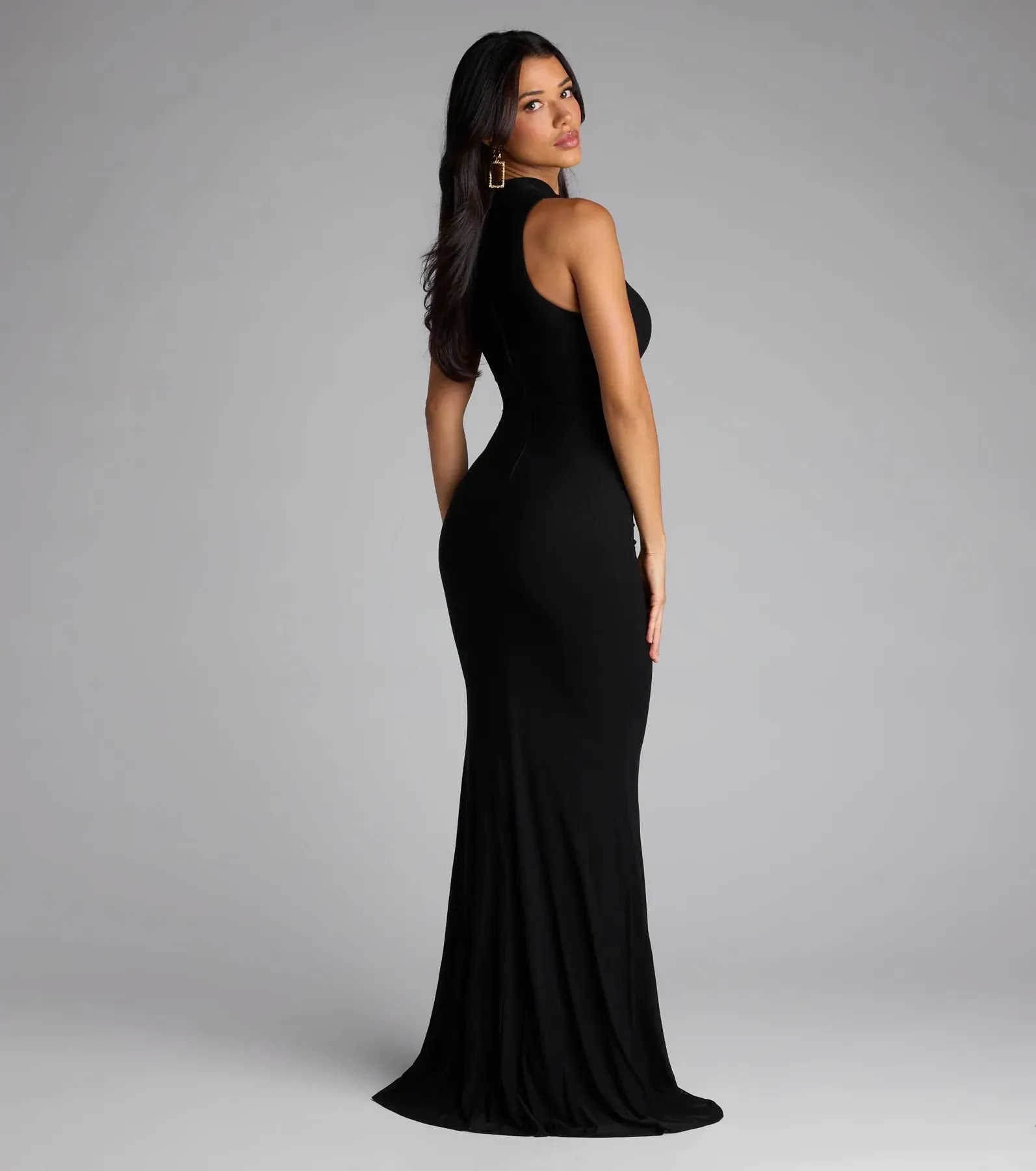 Katherine Mock Neck Cutout Mermaid Formal Dress sold by Windsor product image thumbnail 2