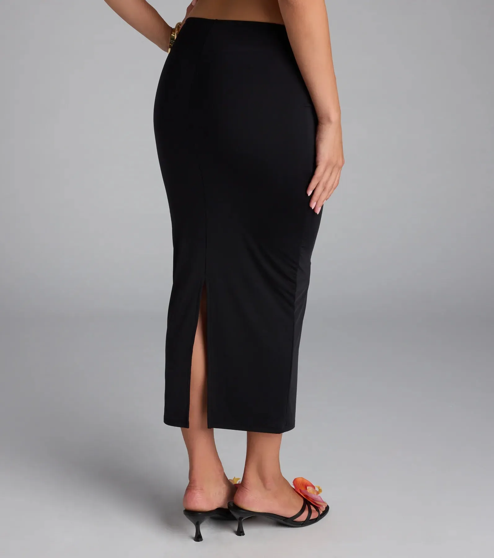 Serenade Me Bodycon Midi Skirt sold by Windsor product image thumbnail 2