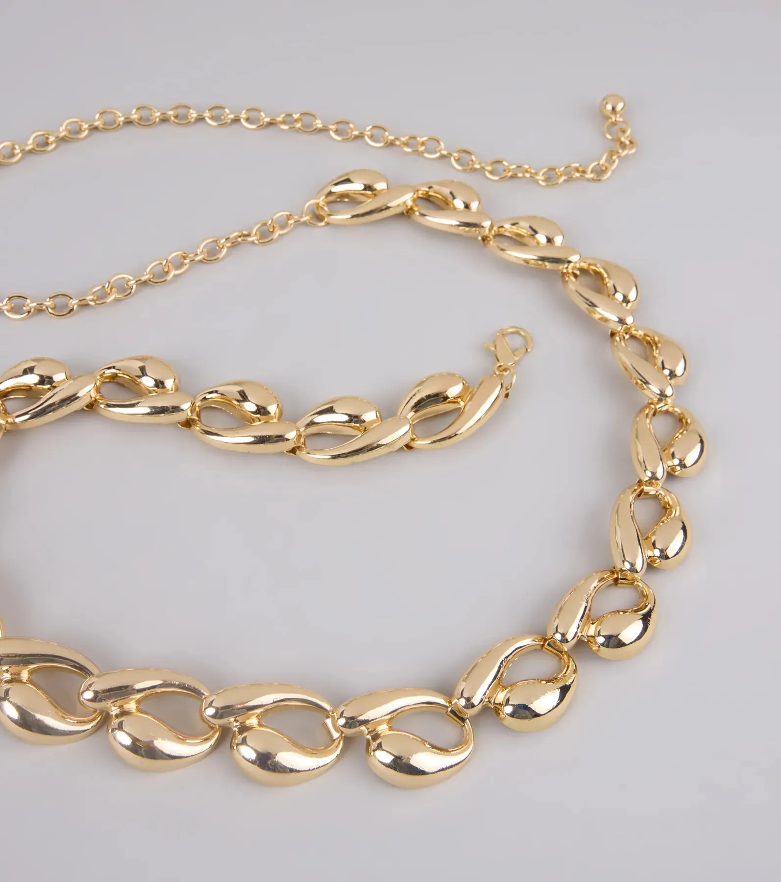 Heavy on the Drama Chain Belt sold by Windsor product image thumbnail 2