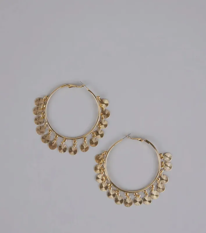 Turn Heads Fringe Hoop Earrings sold by Windsor